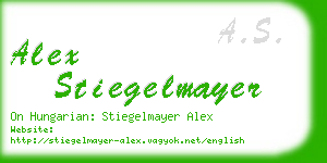 alex stiegelmayer business card